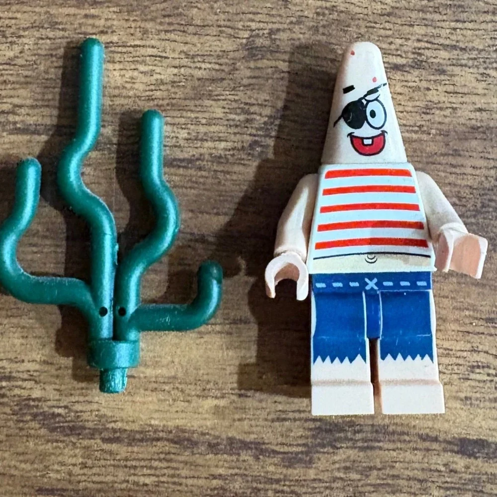 LEGO SpongeBob SquarePants Pirate Patrick Minifigure 3817 bob033 with Seaweed